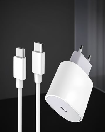 USB-C Hızlı Şarj Adaptörü iOS Uyumlu