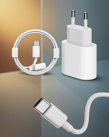 USB-C Hızlı Şarj Kablosu 25W Beyaz