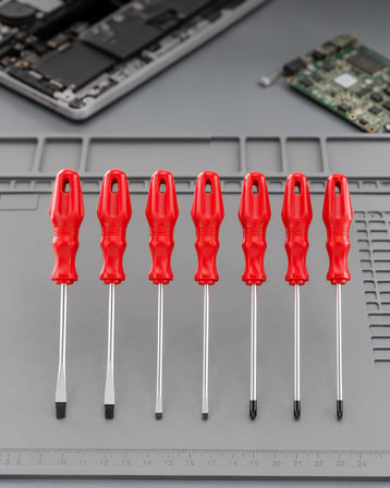 7li Tornavida Seti Düz ve Yıldız Uçlu Ergonomik