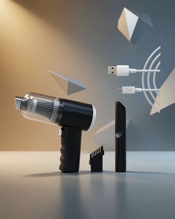 Mini Araç Süpürgesi Vakumlu 120W Kompakt