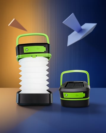 Katlanabilir Solar LED Kamp Feneri 1200 mAh