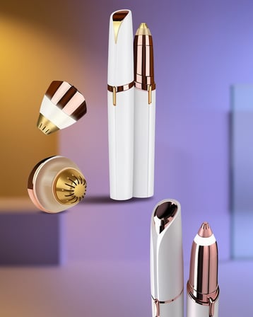 Yüz Epilatörü USB Şarjlı LED Işıklı Çift Başlıklı