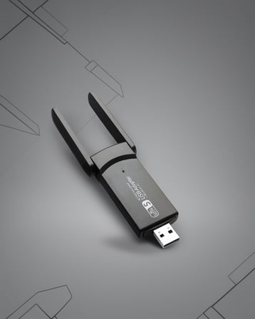 USB 3.0 Kablosuz Adaptör 2.4GHz ve 5GHz Çift Bant