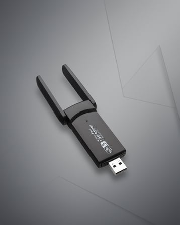 Çift Bant WiFi Adaptör 1200 Mbps Tak-Çalıştır