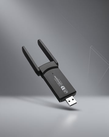 Çift Bant USB WiFi Adaptör 1200 Mbps
