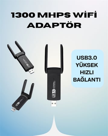 AC1200 USB WiFi Adaptör 50g