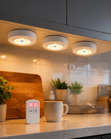 Kablosuz 3'Lü Spot Led Lamba Seti XUCZ3LÜLAMBA-6