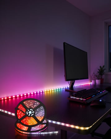 5 metre su geçirmez LED şerit kumandalı XUCZ5MŞERİTLED-9