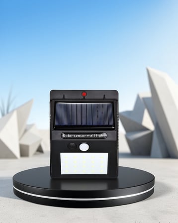 Solar Güçlü 20 LED Duvar Lambası IP65 Su Geçirmez