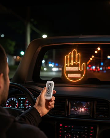 LED El Şekilli Park Uyarı Cihazı XUCZGESTURE-7