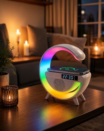 Kablosuz Şarjlı LED Atmosfer Lambası 15W XUCZGOOGLEDİJİTAL-6