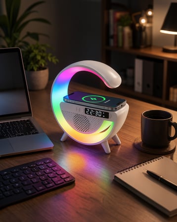 LED Masa Lambası 13 Renkli Kablosuz Şarjlı XUCZGOOGLEDİJİTAL-7