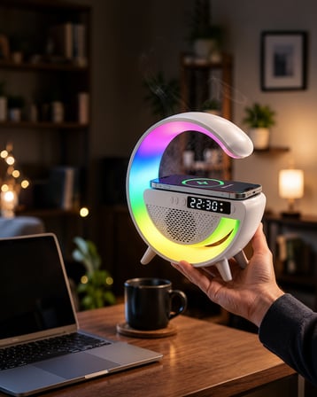 Kablosuz Şarjlı LED Masa Lambası 13 Renkli XUCZGOOGLEDİJİTAL-8