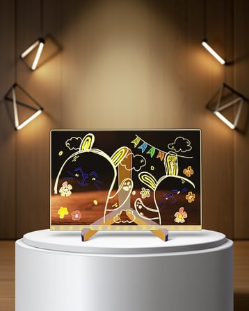 LED Işıklı Yazılım Panosu Kullanım Kolaylığı 7 Renkli Kalem