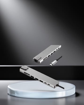 USB-C Çoklu Bağlantı Merkezi 5 Gbps Alüminyum Gövdeli