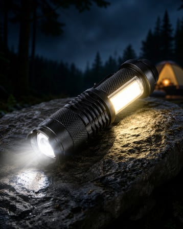 4 Modlu USB Şarjlı LED El Feneri XUCZMİNİFENER-1-1