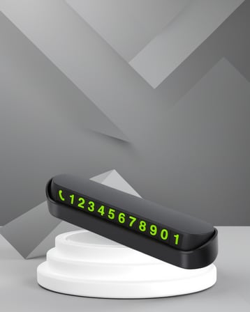 Araç İçi Fosforlu Telefon Numaratörü - Güvenli Parkın Anahtarı