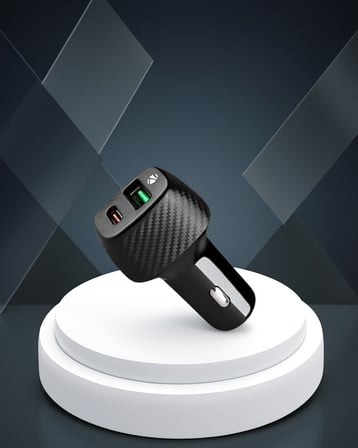 38W Çift Çıkışlı Araç Şarj Cihazı Type-C USB PD