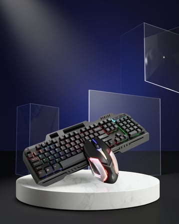 RGB Aydınlatmalı Mekanik Klavye Mouse Set PG8018