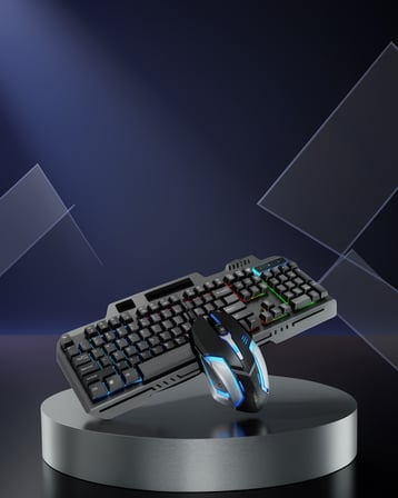 Mekanik Klavye ve Mouse Seti – 19 Tuş Çatışmasız, LED Işıklandırmalı