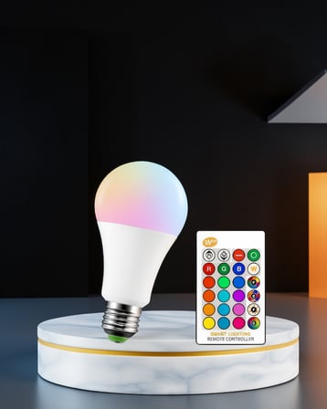 RGB Uzaktan Kumandalı LED Ampul 16 Renk E27