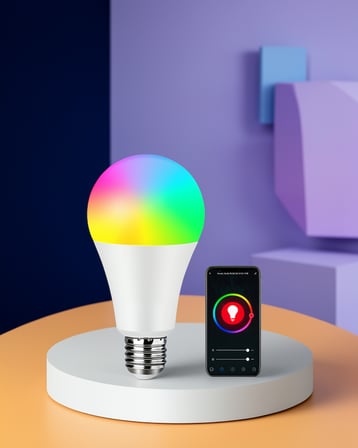 Akıllı LED Ampul 2.4 GHz Wi-Fi RGBW 16 Milyon Renk