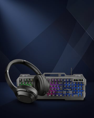 Işıklı Klavye Mouse Seti + Bluetooth 5.2 Kulaklık Oyuncu Paketi