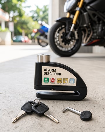 Alarmlı Titreşim Sensörlü Motosiklet Disk Kilidi 14mm XUCZZZMOTORKİLİT-1-1
