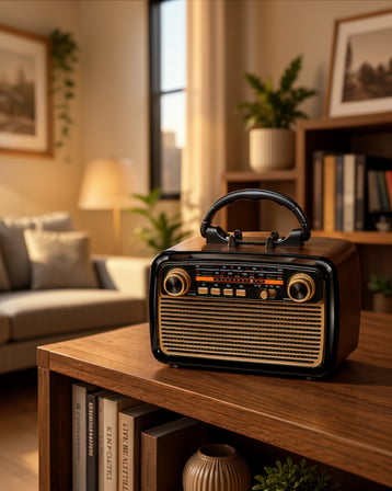 LED'li Nostaljik Bluetooth Hoparlör XUCZZZNOSTALJİKR-2-1