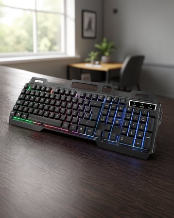 Oyuncu Klavye Mouse Seti RGB Işıklı Türkçe Q XUCZZZPG8018KLAVYE-2-1