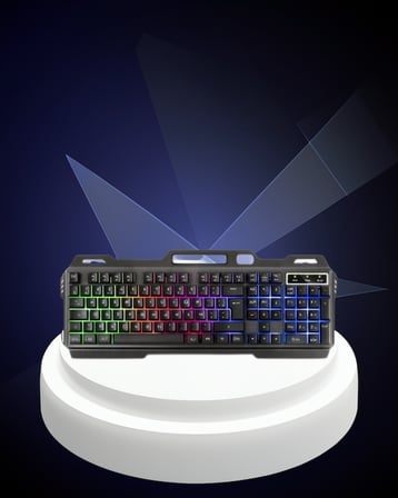 RGB Işıklı Oyuncu Klavye ve Fare Seti - Türkçe Q, Ayarlanabilir DPI