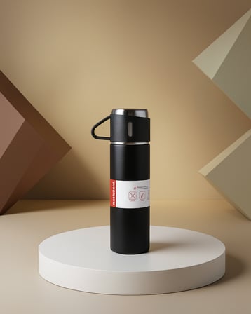 304 Çelik Termos Seti 500 ml 2 Bardaklı