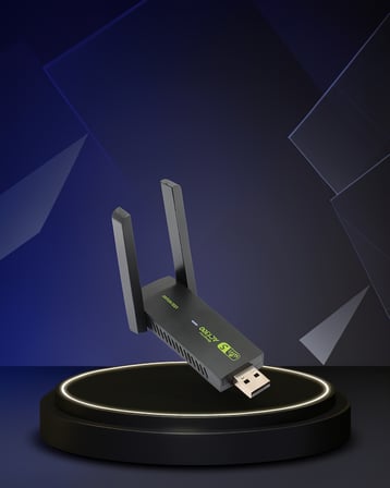 USB WiFi Adaptör 1200 Mbps Çift Bant