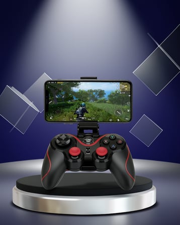Kablosuz Bluetooth Gamepad TV PC Telefon Uyumlu