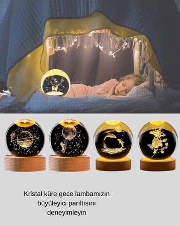 Yunus Desenli Kristal Lazer Oyma Işık Kutusu