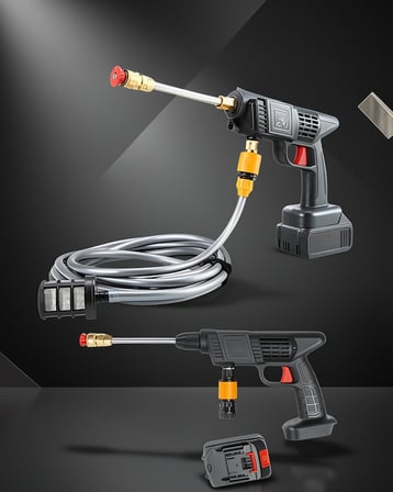 Akülü Yüksek Basınçlı Araba Yıkama Makinesi 21V XR Li-Ion