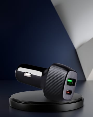 38W Araç Şarj Cihazı Type-C ve USB Çift Çıkış