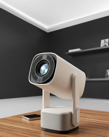 Taşınabilir Projeksiyon Cihazı 4K HD 1280x720p Ampul Ömrü 10000 Saat