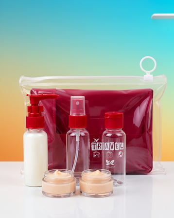 5 Parça Seyahat Banyo Şişesi Seti 30 ml