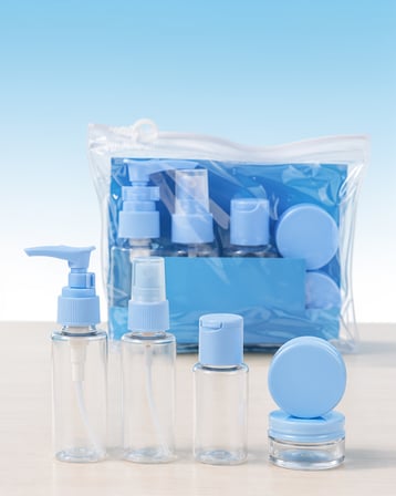 Taşınabilir 5 Parça Sızdırmaz Seyahat Kozmetik Şişesi 30 ml