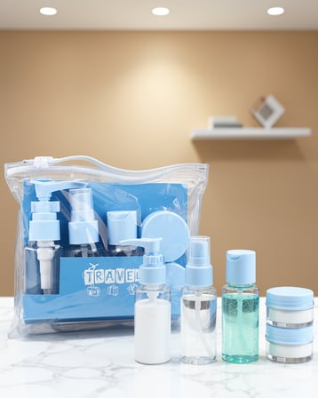 Taşınabilir 5 Parça Seyahat Kozmetik Seti 30 ml Sızdırmaz
