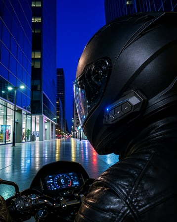 Kablosuz İntercom Sistemli Motosiklet Kulaklığı BT22