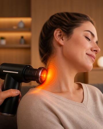 Sıcak Soğuk Terapili Kas Masaj Tabancası 3200 RPM