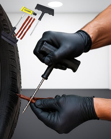 6 Parça Lastik Tamir Kiti Araç ve Motosiklet İçin