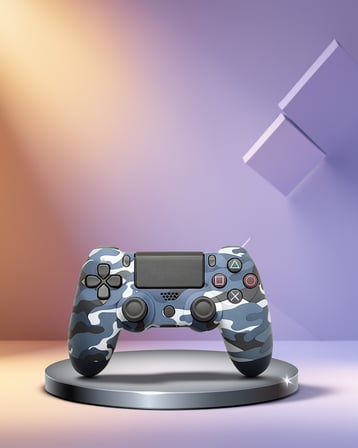 Kablosuz PS4 Oyun Kolu Çift Motorlu Siyah