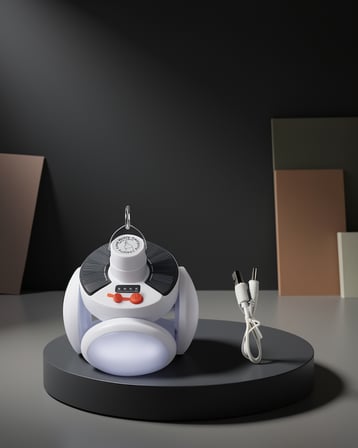 Katlanabilir 360 Derece Solar LED Kamp Lambası