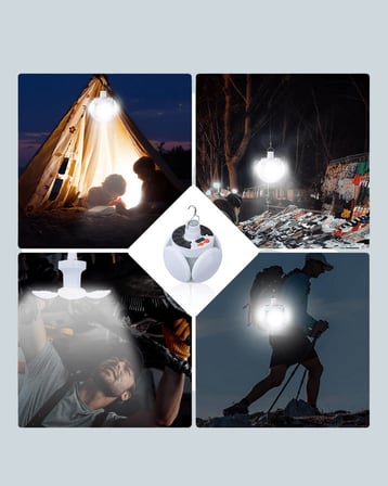 Katlanabilir 360 Derece Solar LED Kamp Lambası