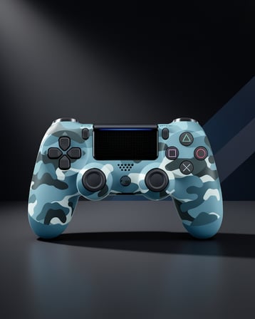 PS4 Kablosuz Oyun Kolu Kamuflaj Desenli