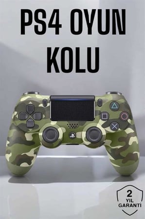 PS4 Kablosuz Oyun Kolu Kamuflaj Desenli