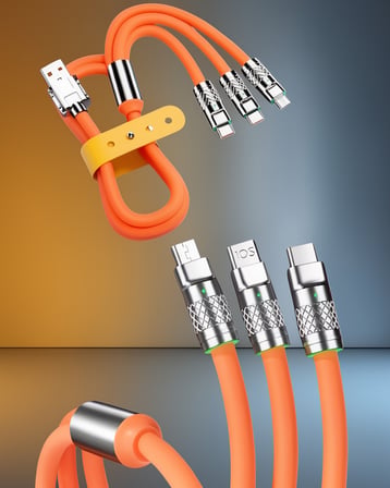 USB Type-C 120W Hızlı Şarj Kablosu 180 Derece Döner